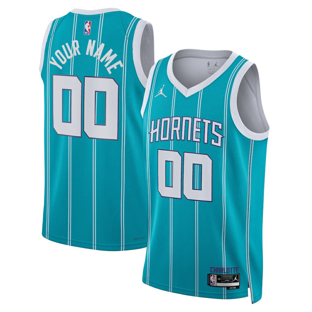 NBA Charlotte Hornets Jordan Brand Unisex Swingman Custom Jersey Teal