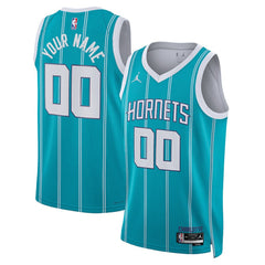 NBA Charlotte Hornets Jordan Brand Unisex Swingman Custom Jersey Teal