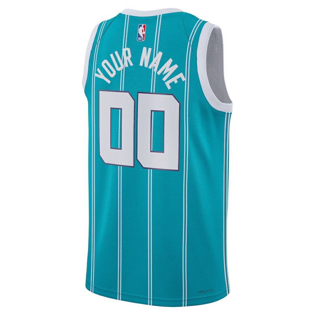 NBA Charlotte Hornets Jordan Brand Unisex Swingman Custom Jersey Teal