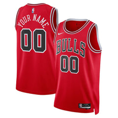 NBA Chicago Bulls Unisex Swingman Custom Jersey Red sale