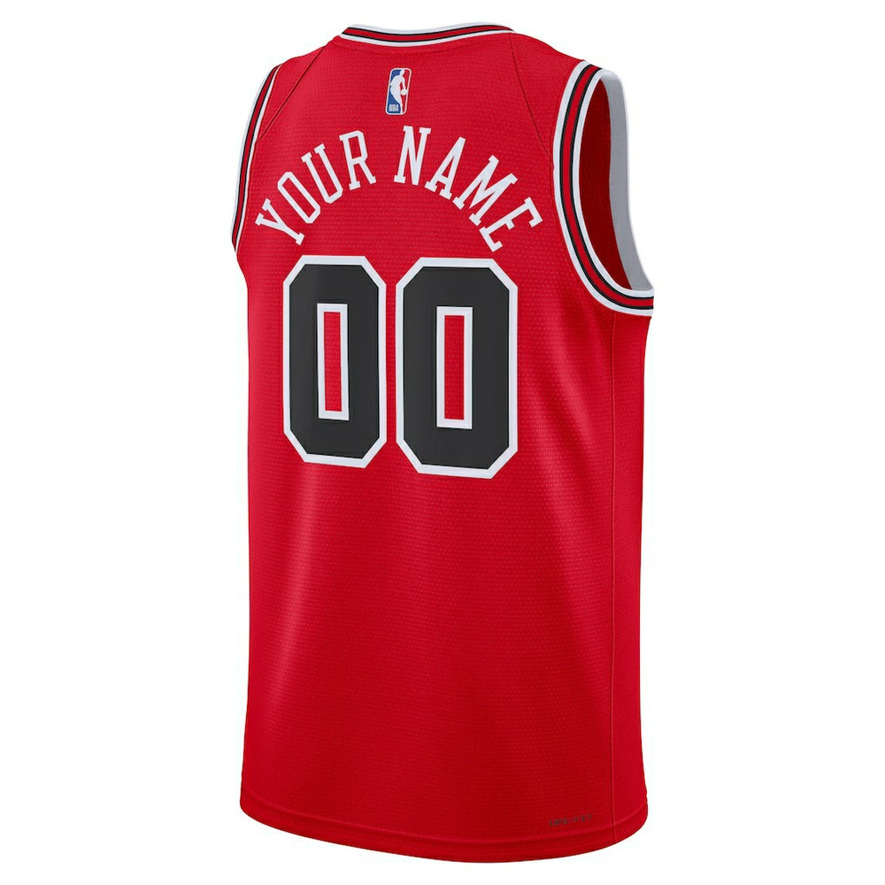 NBA Chicago Bulls Unisex Swingman Custom Jersey Red sale
