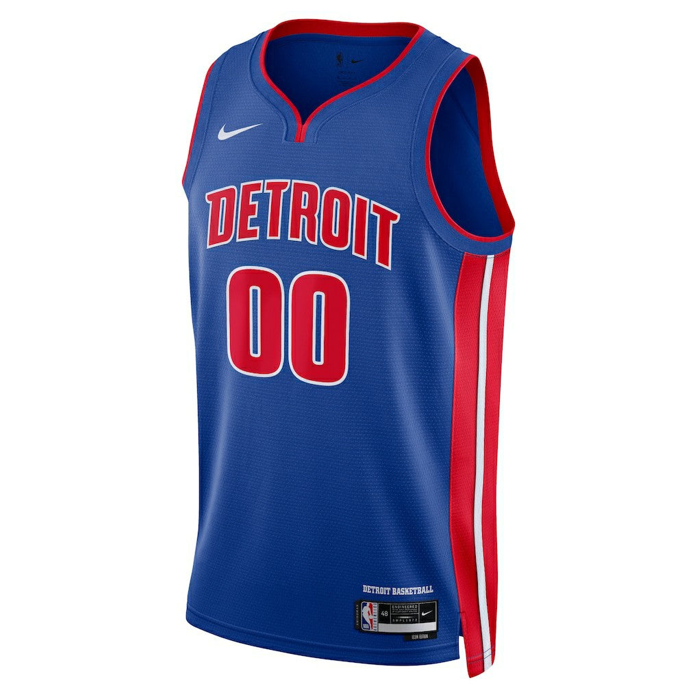 NBA Detroit Pistons Unisex Swingman Custom Jersey Blue sale