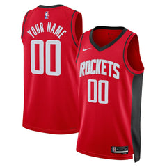 NBA Houston Rockets Unisex Swingman Custom Jersey Red