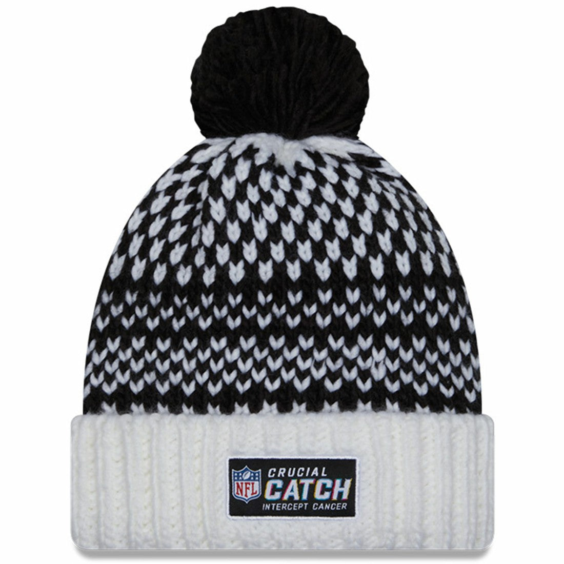 Women's 2023 NFL Crucial Catch Cuffed Pom Knit Hat - Tampa Bay Buccaneers