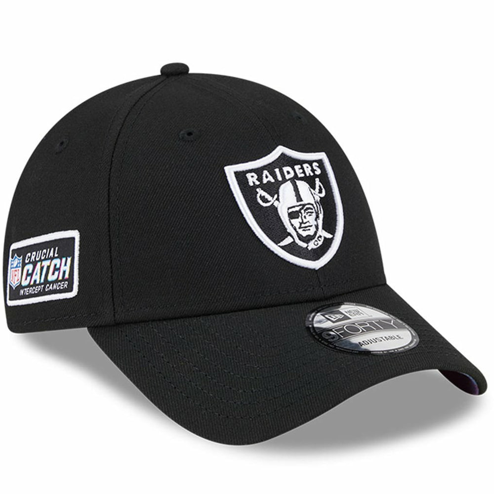 2023 NFL Crucial Catch 9FORTY Adjustable Hat - Las Vegas Raiders