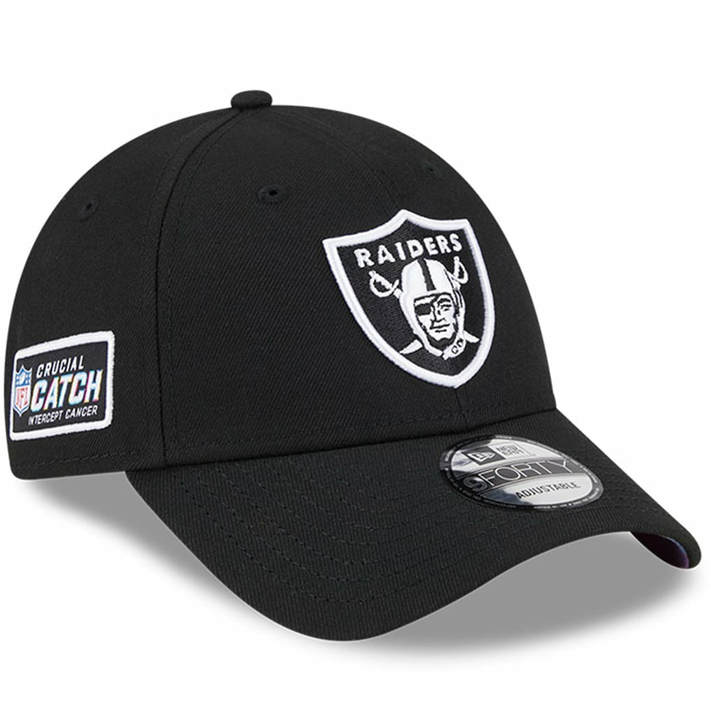 2023 NFL Crucial Catch 9FORTY Adjustable Hat - Las Vegas Raiders