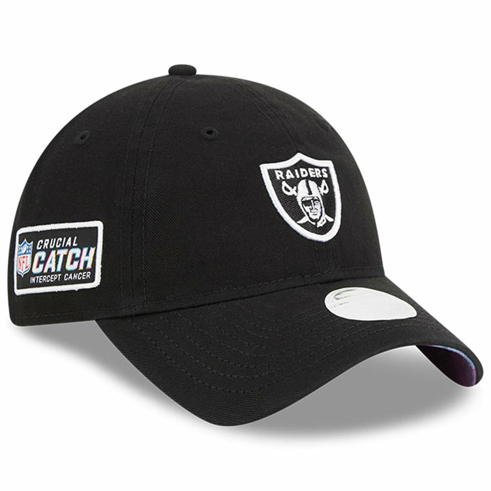 Women's 2023 NFL Crucial Catch 9TWENTY Adjustable Hat - Las Vegas Raiders
