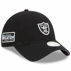 Women's 2023 NFL Crucial Catch 9TWENTY Adjustable Hat - Las Vegas Raiders