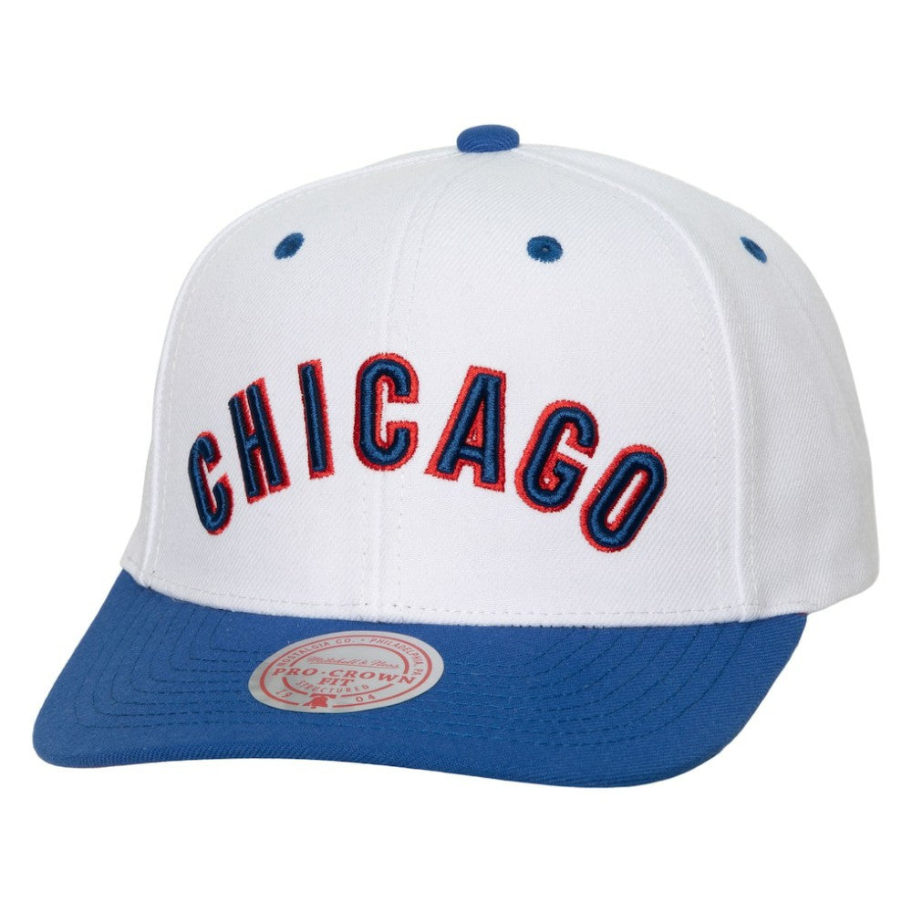 MLB Chicago Cubs Mitchell & Ness Cooperstown Collection Pro Crown Snapback Hat