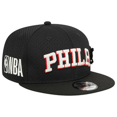NBA Philadelphia 76ers Post-Up Pin Mesh 9FIFTY Snapback Hat