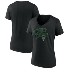 NBA Milwaukee Bucks Women's Team Pride V-Neck T-Shirt
