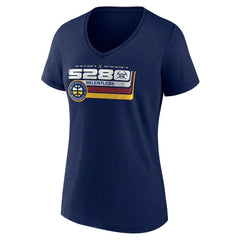 NBA Denver Nuggets Women's Announcer V-Neck T-Shirt sale