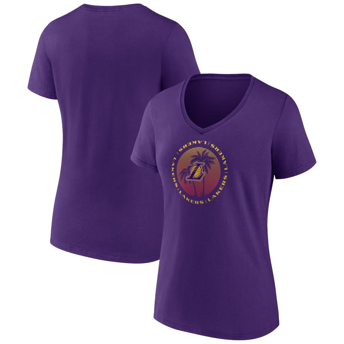 NBA Los Angeles Lakers Women's Announcer V-Neck T-Shirt