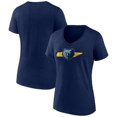 NBA Memphis Grizzlies Women's Announcer V-Neck T-Shirt