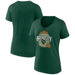 NBA Milwaukee Bucks Women's Announcer V-Neck T-Shirt