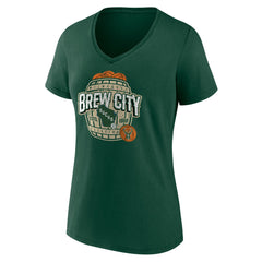 NBA Milwaukee Bucks Women's Announcer V-Neck T-Shirt
