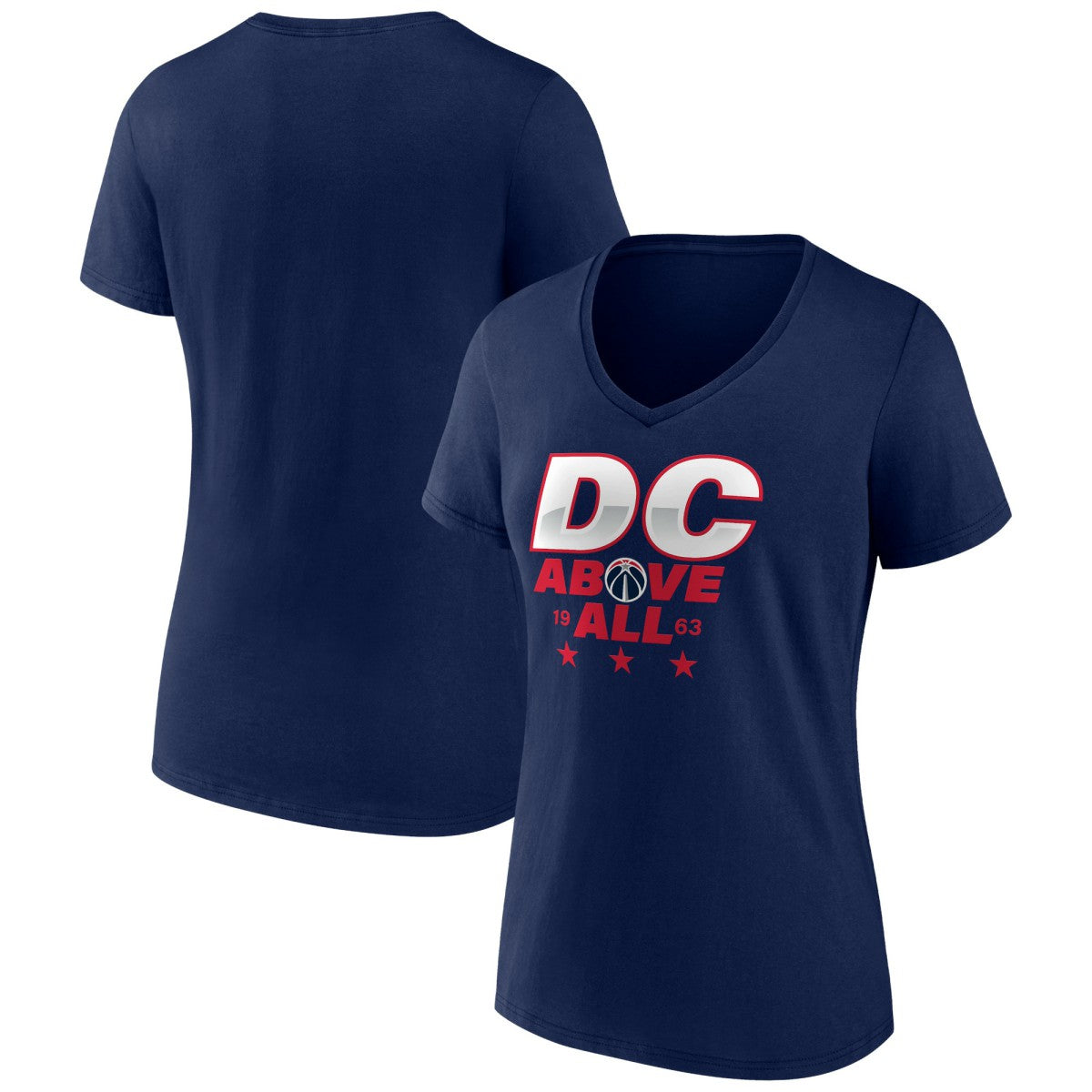 NBA Washington Wizards Women's Announcer V-Neck T-Shirt