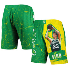 NBA Larry Bird Boston Celtics Hardwood Classics Player Burst Shorts