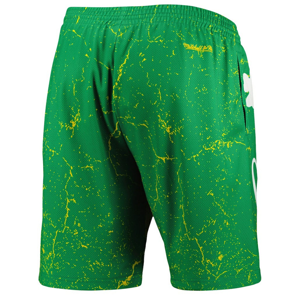 NBA Larry Bird Boston Celtics Hardwood Classics Player Burst Shorts