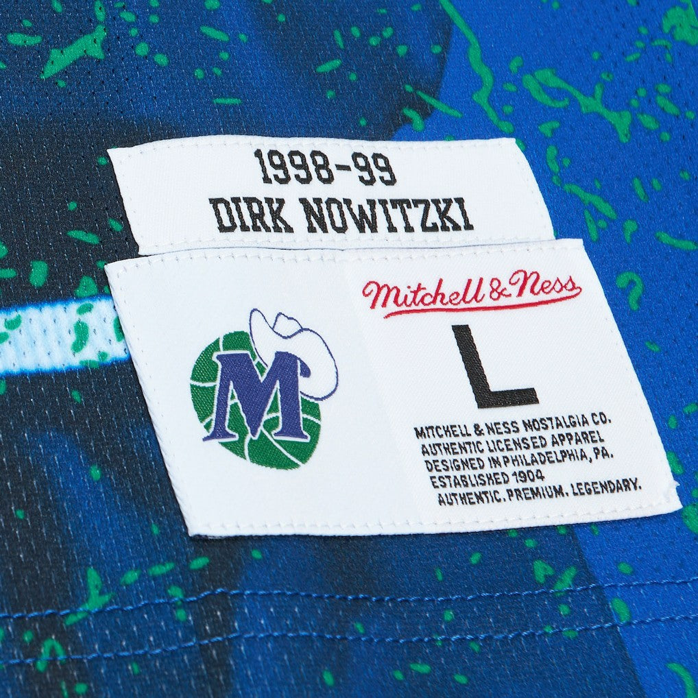 NBA Dirk Nowitzki Dallas Mavericks Hardwood Classics Player Burst Tank Top sale