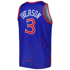 NBA Allen Iverson Philadelphia 76ers 1996-97 Hardwood Classics Player Burst Tank Top