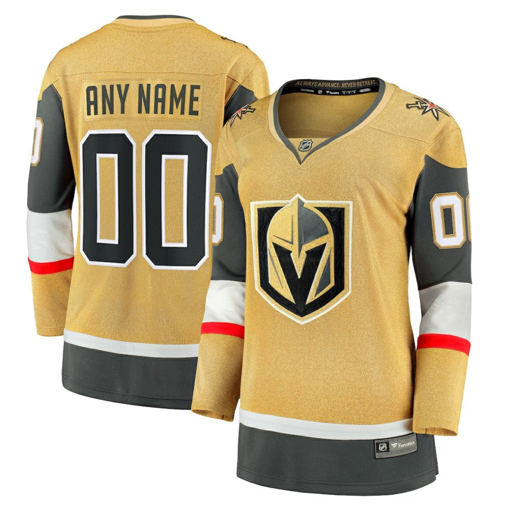 NHL  Vegas Golden Knights Fanatics Women's Home Breakaway Custom Jersey -