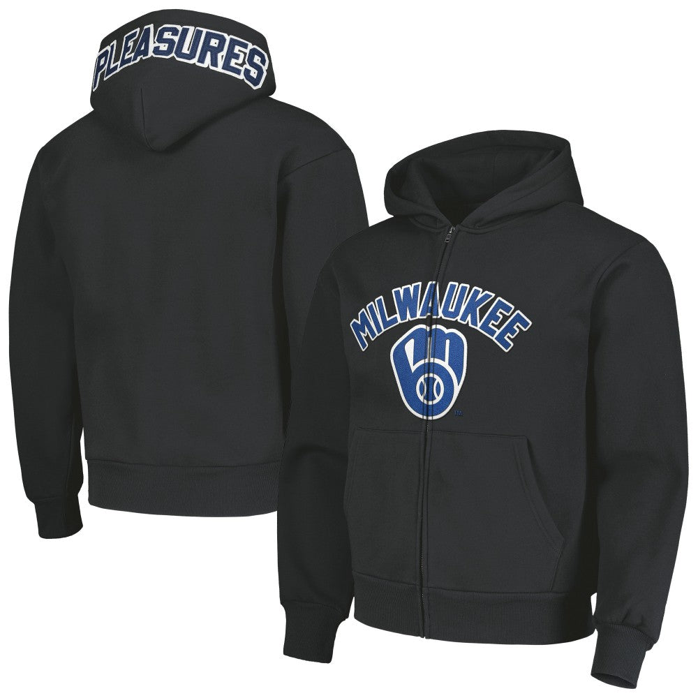 MLB Milwaukee Brewers PLEASURES Opening Day Full-Zip Hoodie