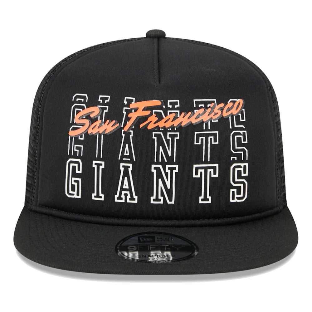 MLB San Francisco Giants New Era  Street Team A-Frame Trucker 9FIFTY Snapback Hat