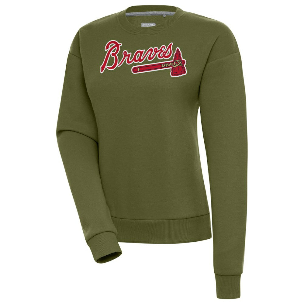 MLB Atlanta Braves Antigua Women's Victory Pullover Sweatshirt