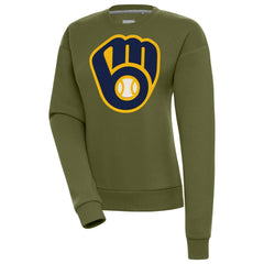 MLB Milwaukee Brewers Antigua Women's Victory Pullover Sweatshirt