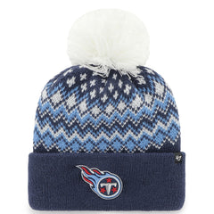 '47 Women's Elsa Cuffed Knit Hat with Pom - Tennessee Titans
