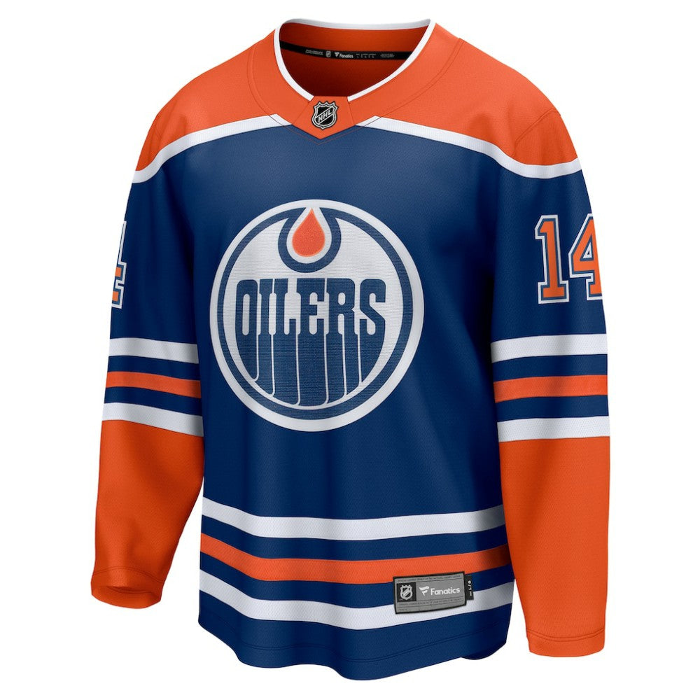 NHL Royal Mattias Ekholm Edmonton Oilers Fanatics Home Breakaway Jersey