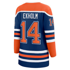 NHL Royal Mattias Ekholm Edmonton Oilers Women's Fanatics Home Breakaway Jersey
