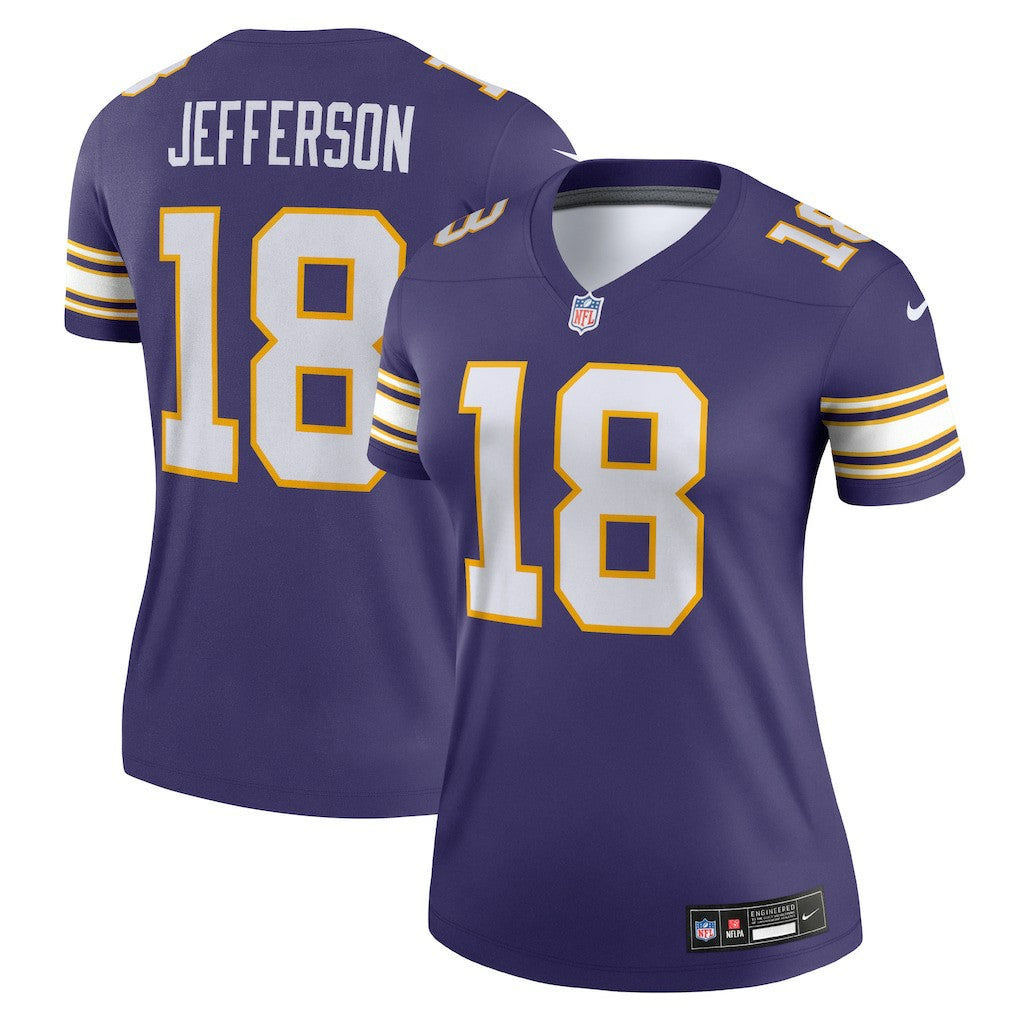 Justin Jefferson  Women's Alternate Legend Player Performance Top - Minnesota Vikings