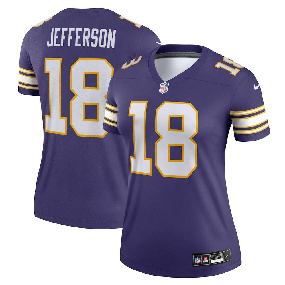 Justin Jefferson  Women's Alternate Legend Player Performance Top - Minnesota Vikings