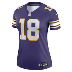 Justin Jefferson  Women's Alternate Legend Player Performance Top - Minnesota Vikings