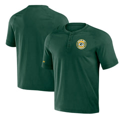 NFL x Darius Rucker Collection Washed Raglan Henley T-Shirt - Green Bay Packers