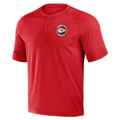NFL x Darius Rucker Collection Washed Raglan Henley T-Shirt - Kansas City Chiefs