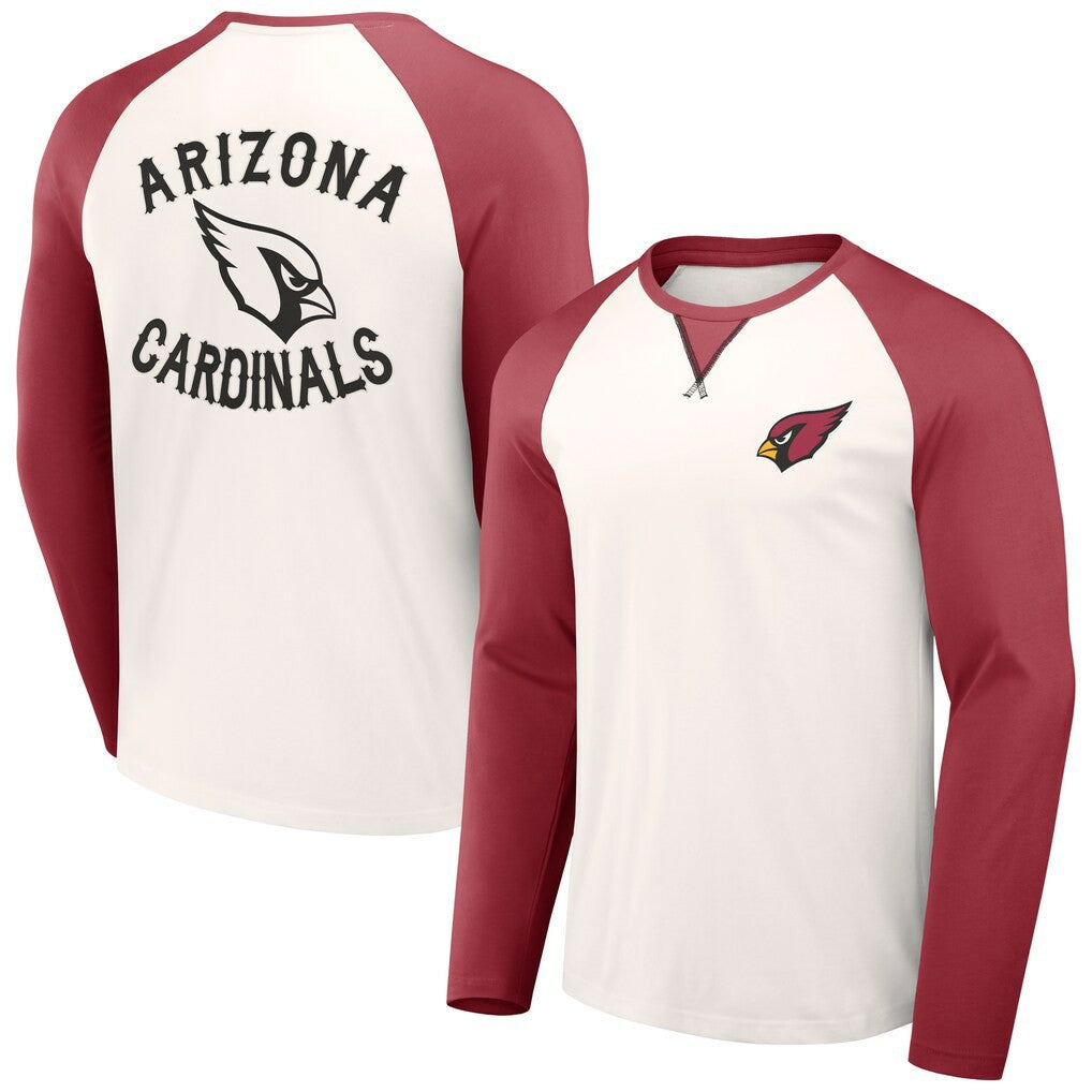 NFL x Darius Rucker Collection Long Sleeve Raglan T-Shirt - Arizona Cardinals
