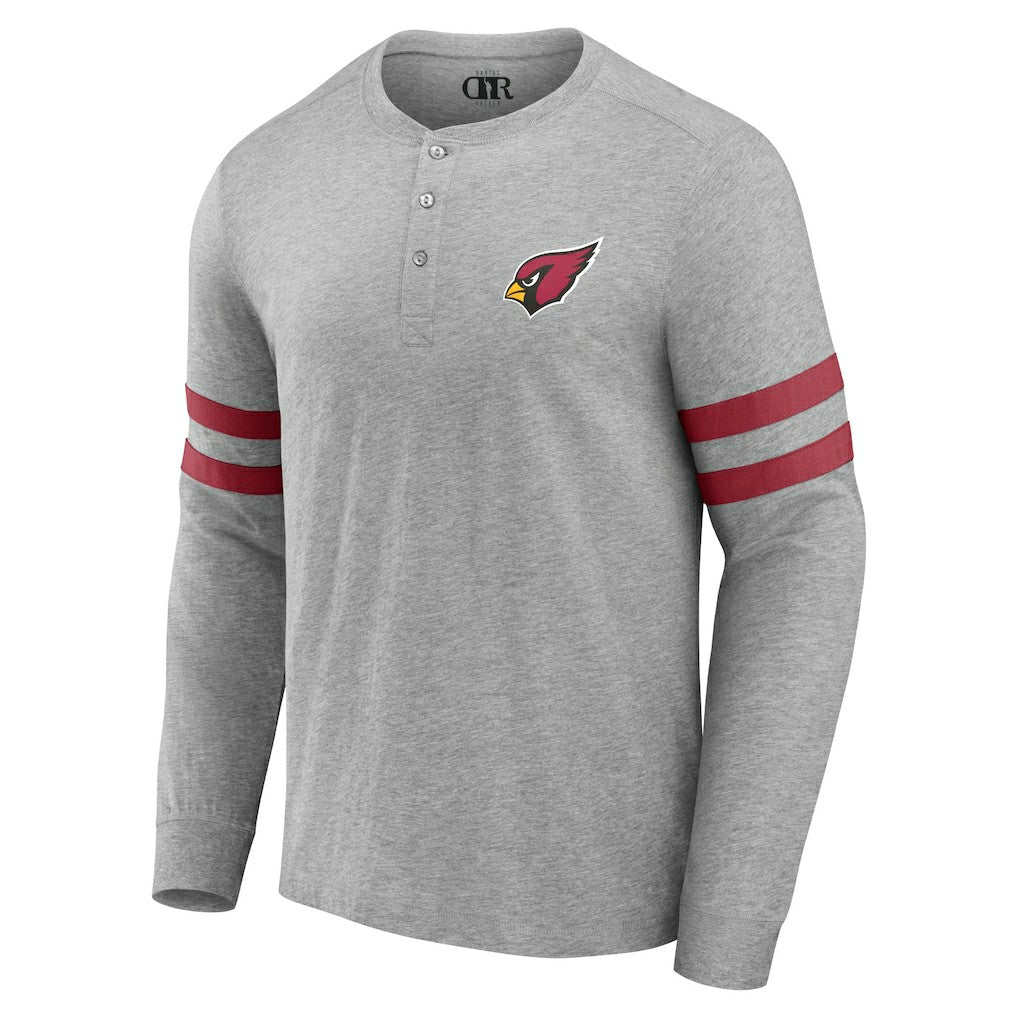 NFL x Darius Rucker Collection Henley Long Sleeve T-Shirt - Arizona Cardinals