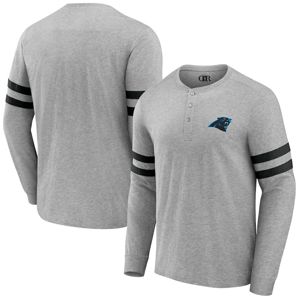 NFL x Darius Rucker Collection Henley Long Sleeve T-Shirt - Carolina Panthers