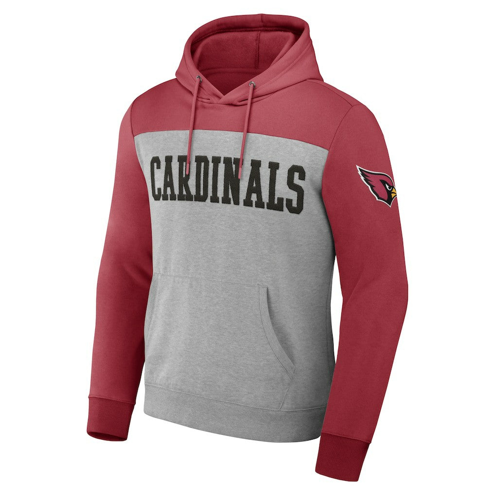 NFL x Darius Rucker Collection Color Blocked Pullover Hoodie - Arizona Cardinals