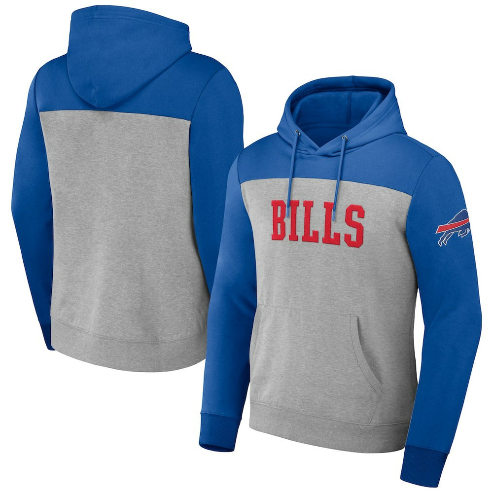 NFL x Darius Rucker Collection Color Blocked Pullover Hoodie - Buffalo Bills