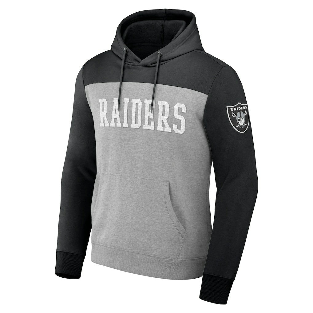 NFL x Darius Rucker Collection Color Blocked Pullover Hoodie - Las Vegas Raiders