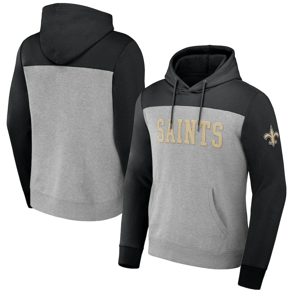 NFL x Darius Rucker Collection Color Blocked Pullover Hoodie - New Orleans Saints