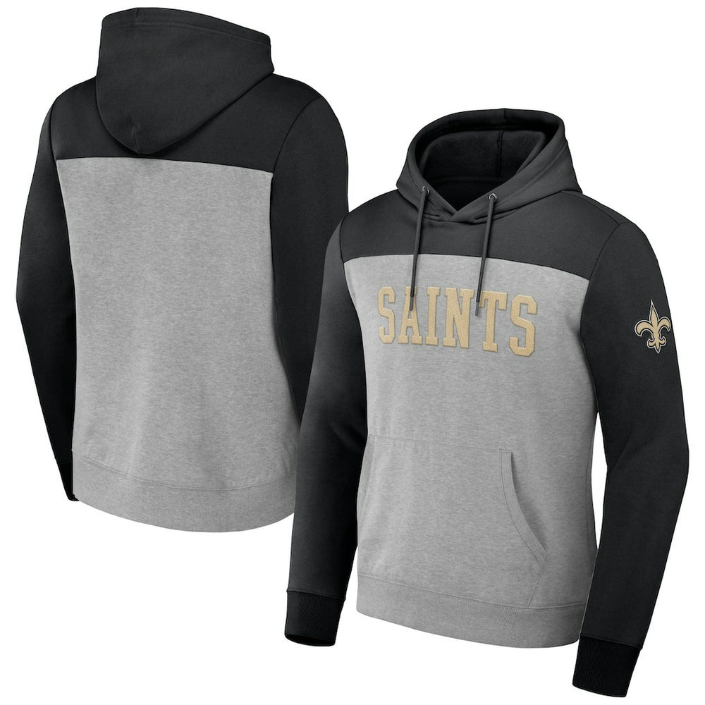 NFL x Darius Rucker Collection Color Blocked Pullover Hoodie - New Orleans Saints
