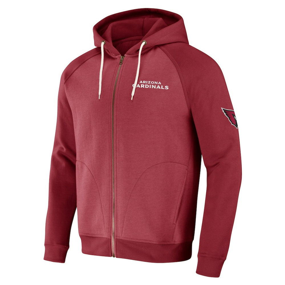 NFL x Darius Rucker Collection Raglan Full-Zip Hoodie - Arizona Cardinals