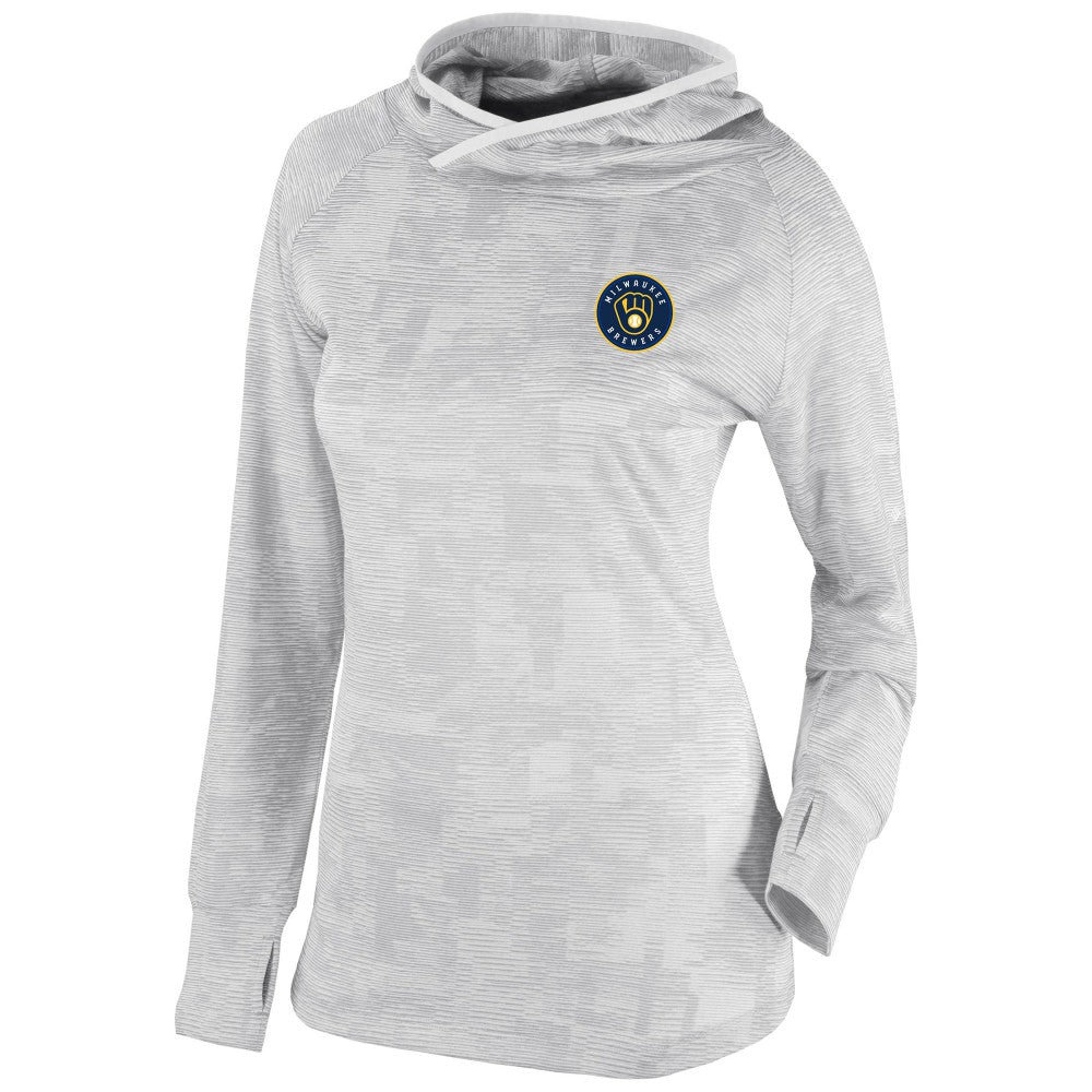 MLB Milwaukee Brewers Columbia Women's Omni-Wick Sunday Ball Pullover Hoodie