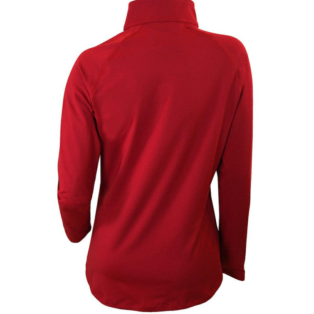 MLB Chicago Cubs Columbia Women's Omni-Wick Outward Nine Quarter-Zip Pullover Top