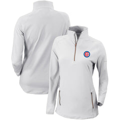 MLB Chicago Cubs Columbia Women's Omni-Wick Outward Nine Quarter-Zip Pullover Top